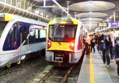 Transdev Auckland rail platform passangers