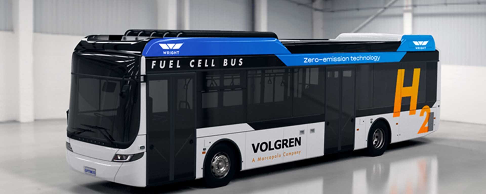 Mock up of a Volgren hydro bus.